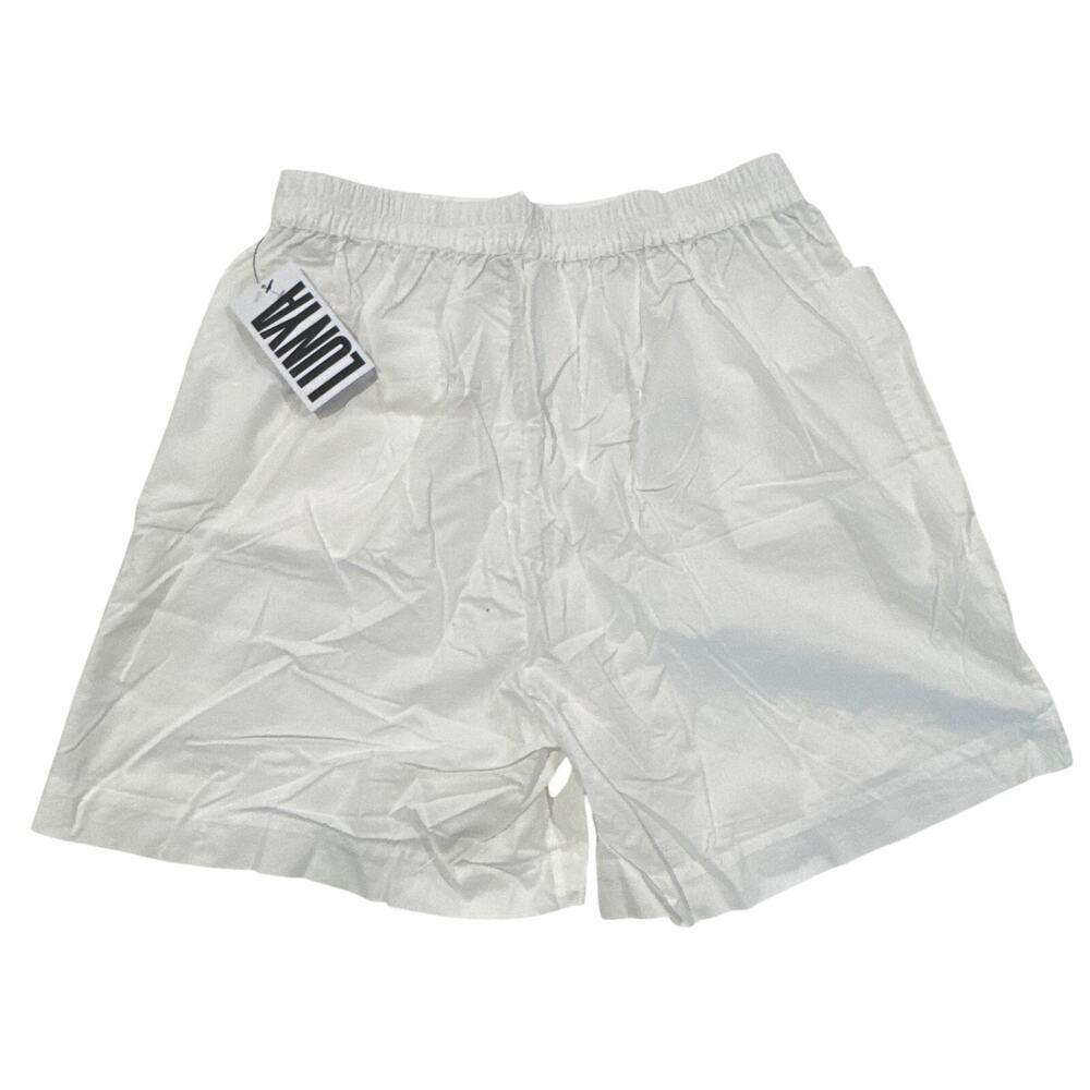 LUNYA Women's NWT Airy Cotton Short White Sleepwear Lounge Shorts XS
